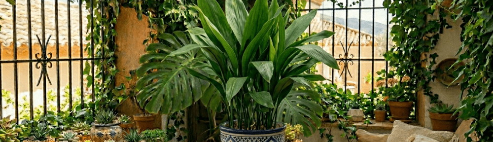 Aspidistra planta de sombra interior