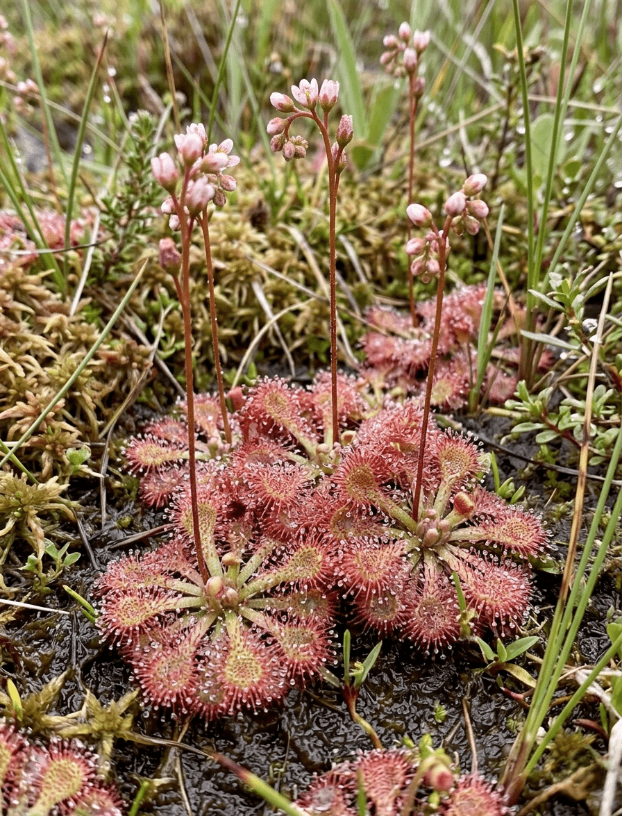 Drosera spatulata: la planta carnívora de roseta