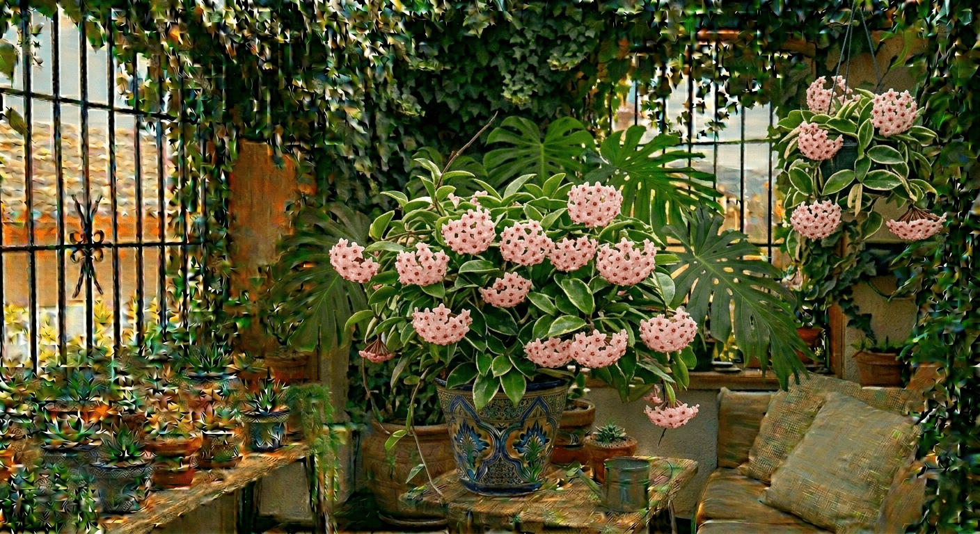 Hoya carnosa o flor de cera: cuidados, cómo plantarla, reproducirla y lograr una floración espectacular