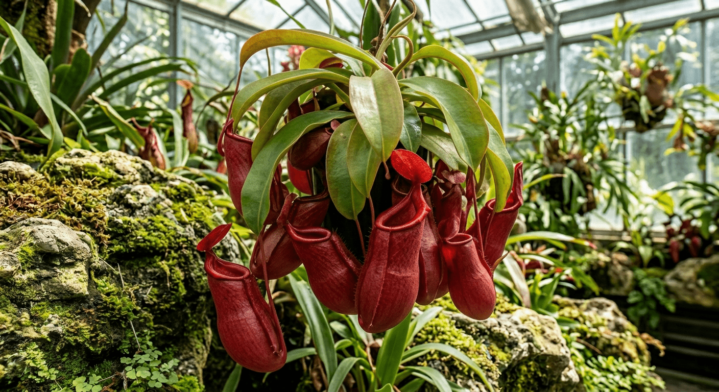 Nepenthes “Bloody Mary”: la planta carnívora de jarra roja