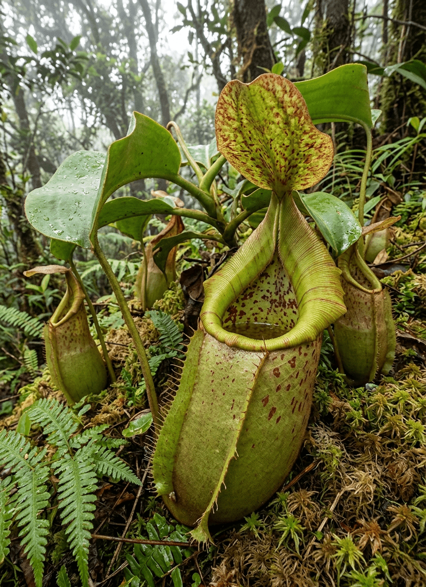 Nepenthes truncata: la planta carnívora más robusta