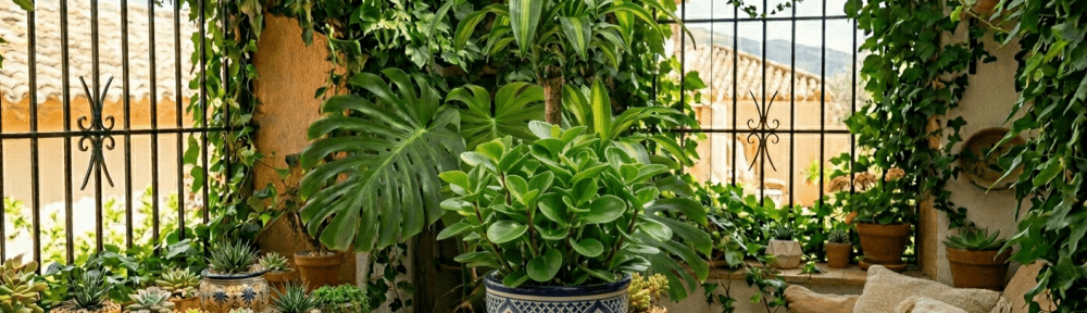 Peperomia hojas verdes interior