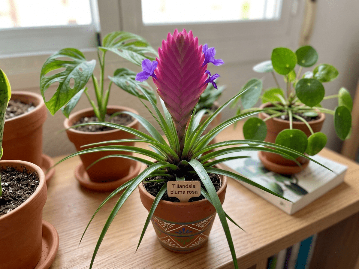 Tillandsia o pluma rosa: cuidados, cómo plantarla, reproducirla y mantenerla saludable sin tierra