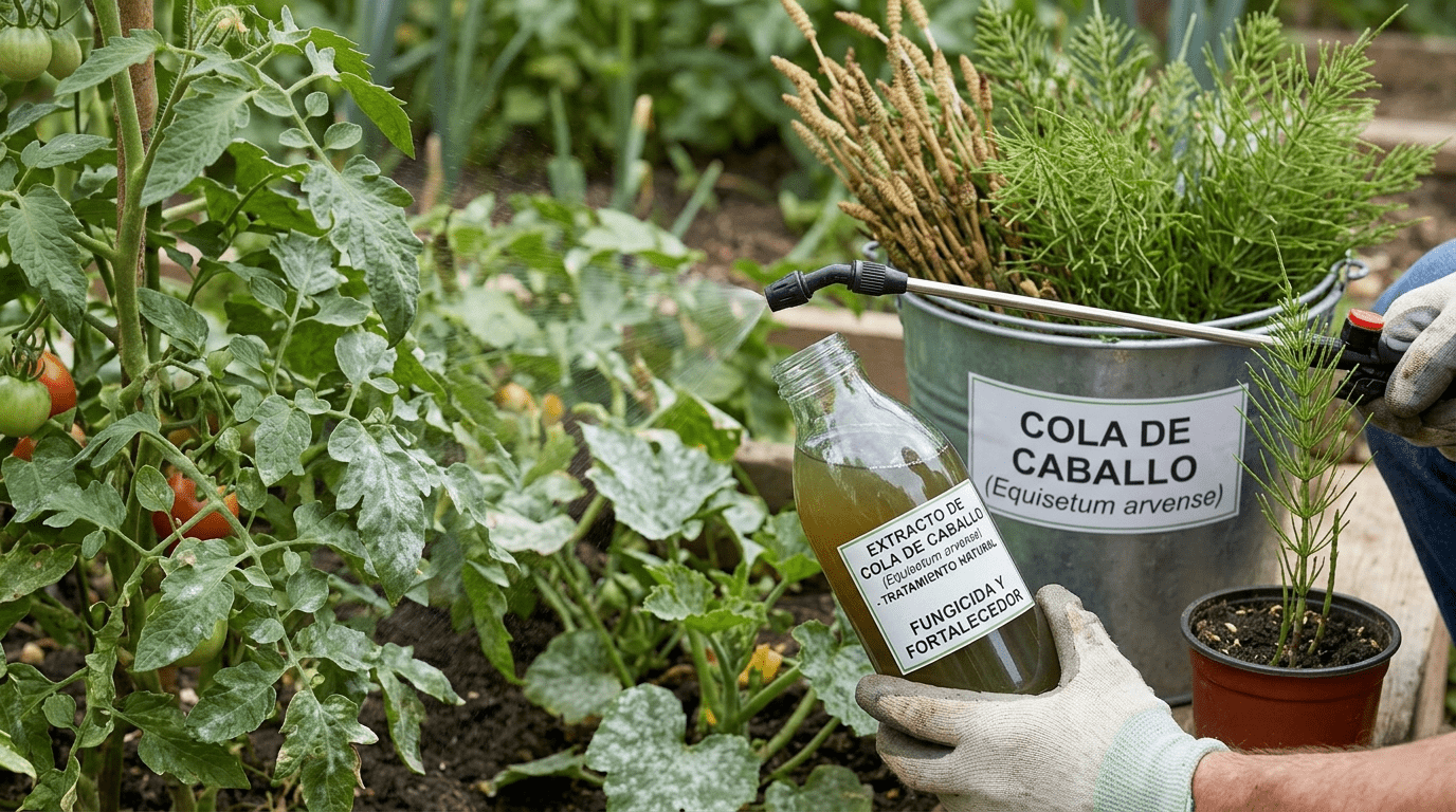 Fungicida casero con cola de caballo: cómo usarlo en plantas
