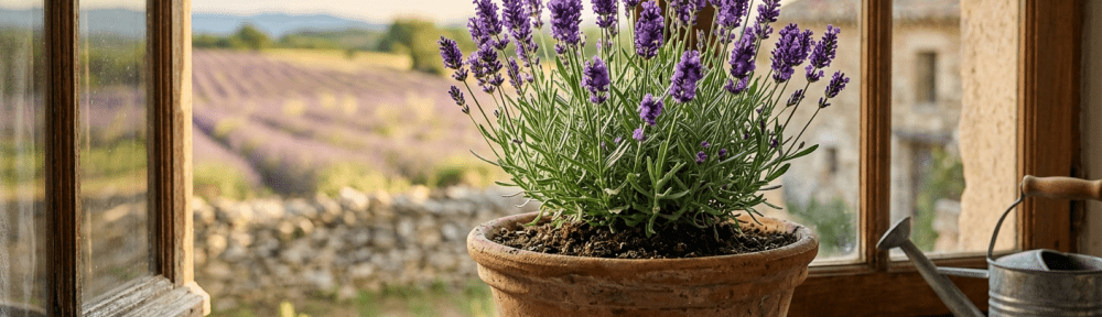 lavanda flores moradas jardín
