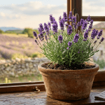 lavanda flores moradas jardín