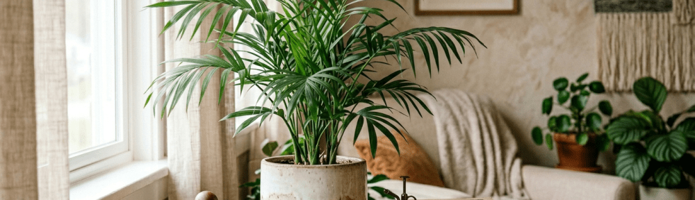 palmera Kentia en interior