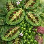 planta de la oración hojas decorativas