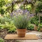 planta lavanda en jardín soleado