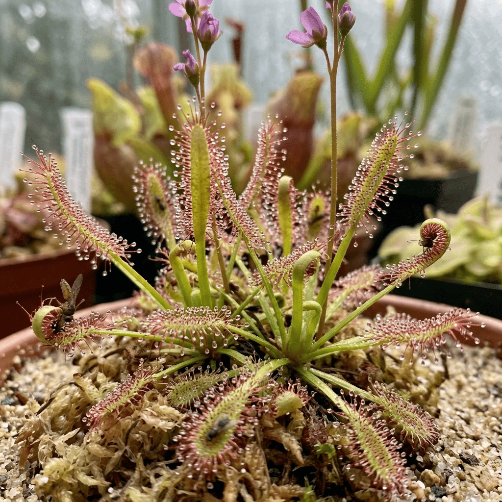 Drosera capensis: la planta carnívora de pelos pegajosos